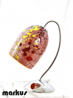 Table lamp with Murano glass lamp shade