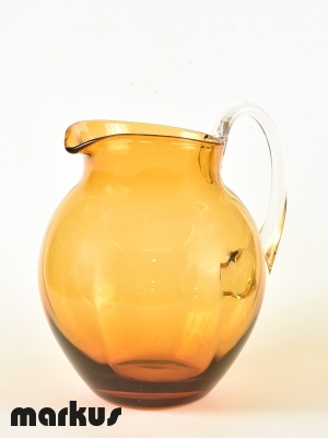 Murano glass Jug Amber color.